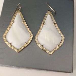 Kendra Scott White earrings